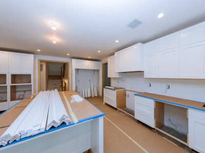 Installing New In Modern Kitchen Of Installation Base For Island In Center